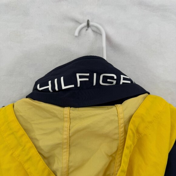 Tommy Hilfiger Rain Jacket Mens M Multicolor Coloblock Full Zip Water Resistant - Picture 13 of 14